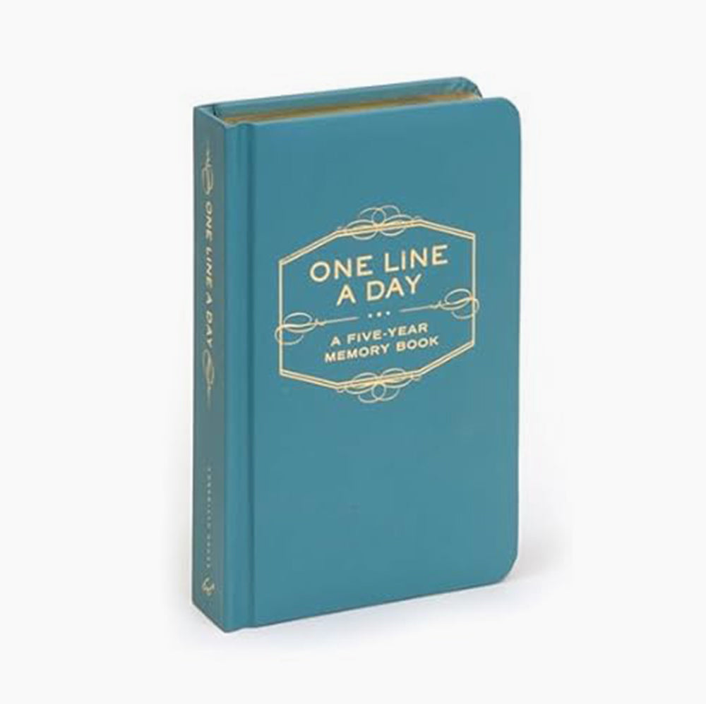 teal one line a day memory book journal