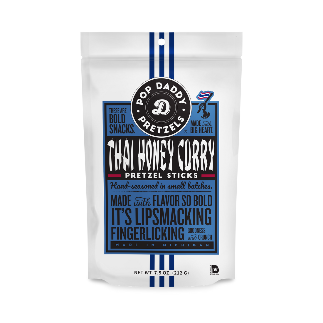 thai curry seasoned pretzel sticks