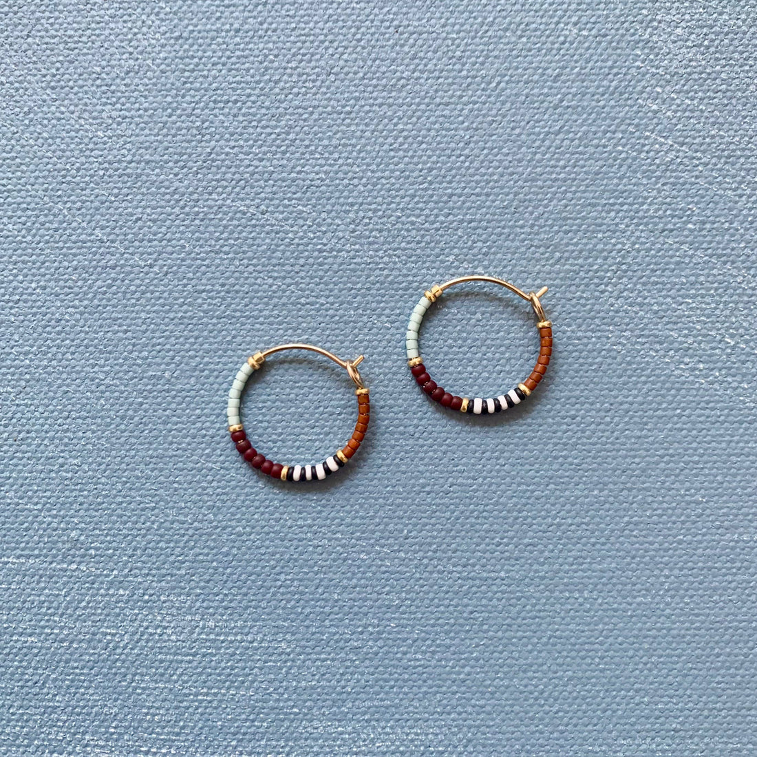 Beaded Hoop Earrings