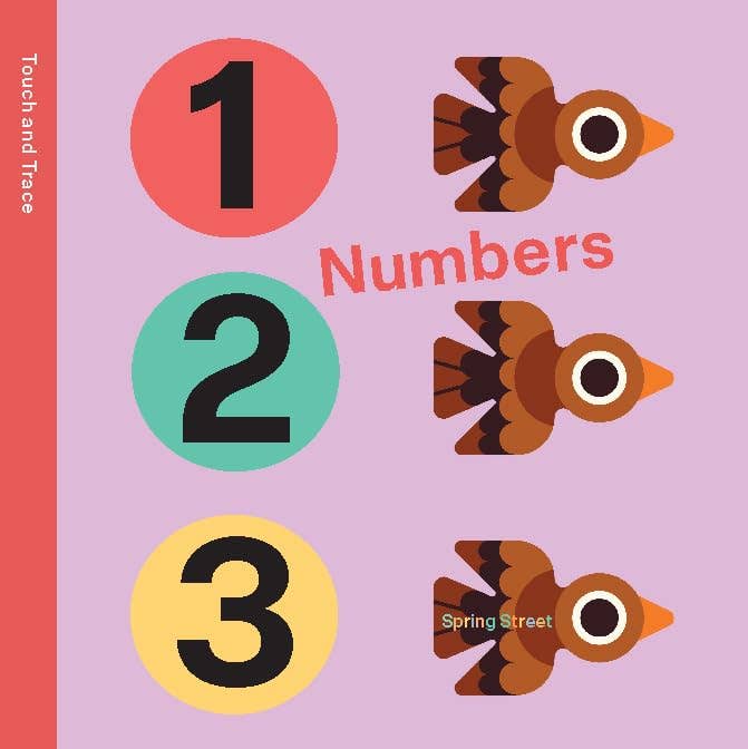 Touch and trace book for kids learning numbers 