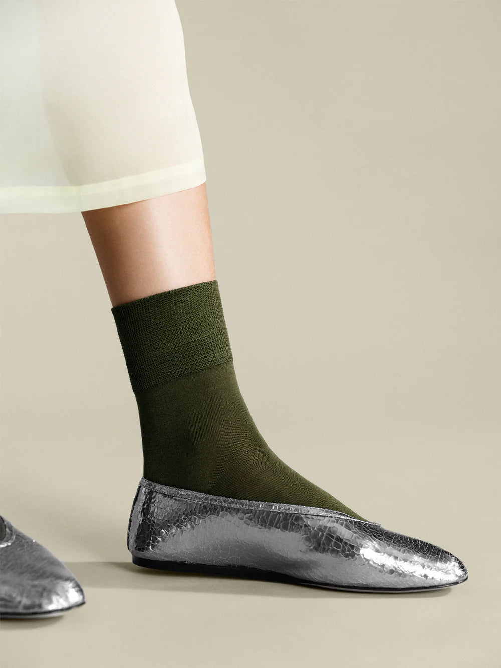 Trouser Crew Socks - Moss