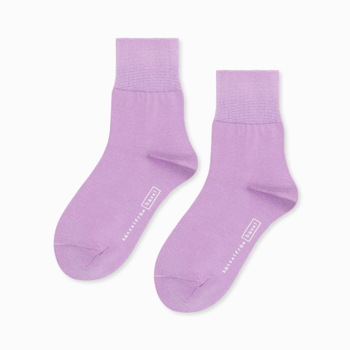 wisteria colored trouser crew socks 