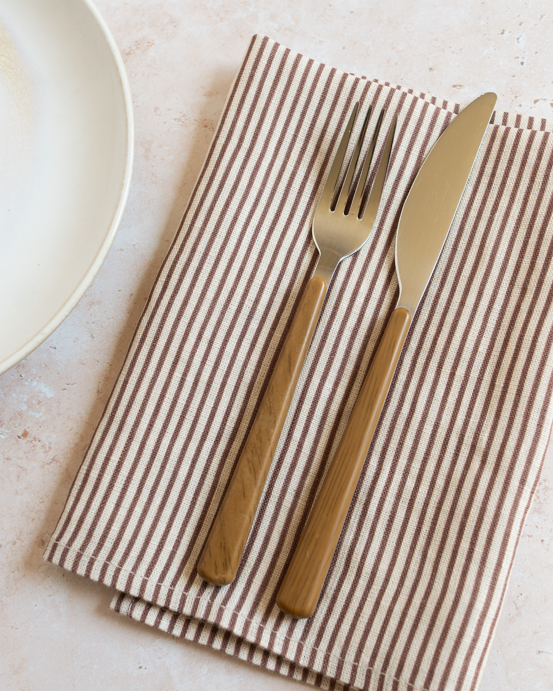 Classic Stripe Wine Dinner Napkins