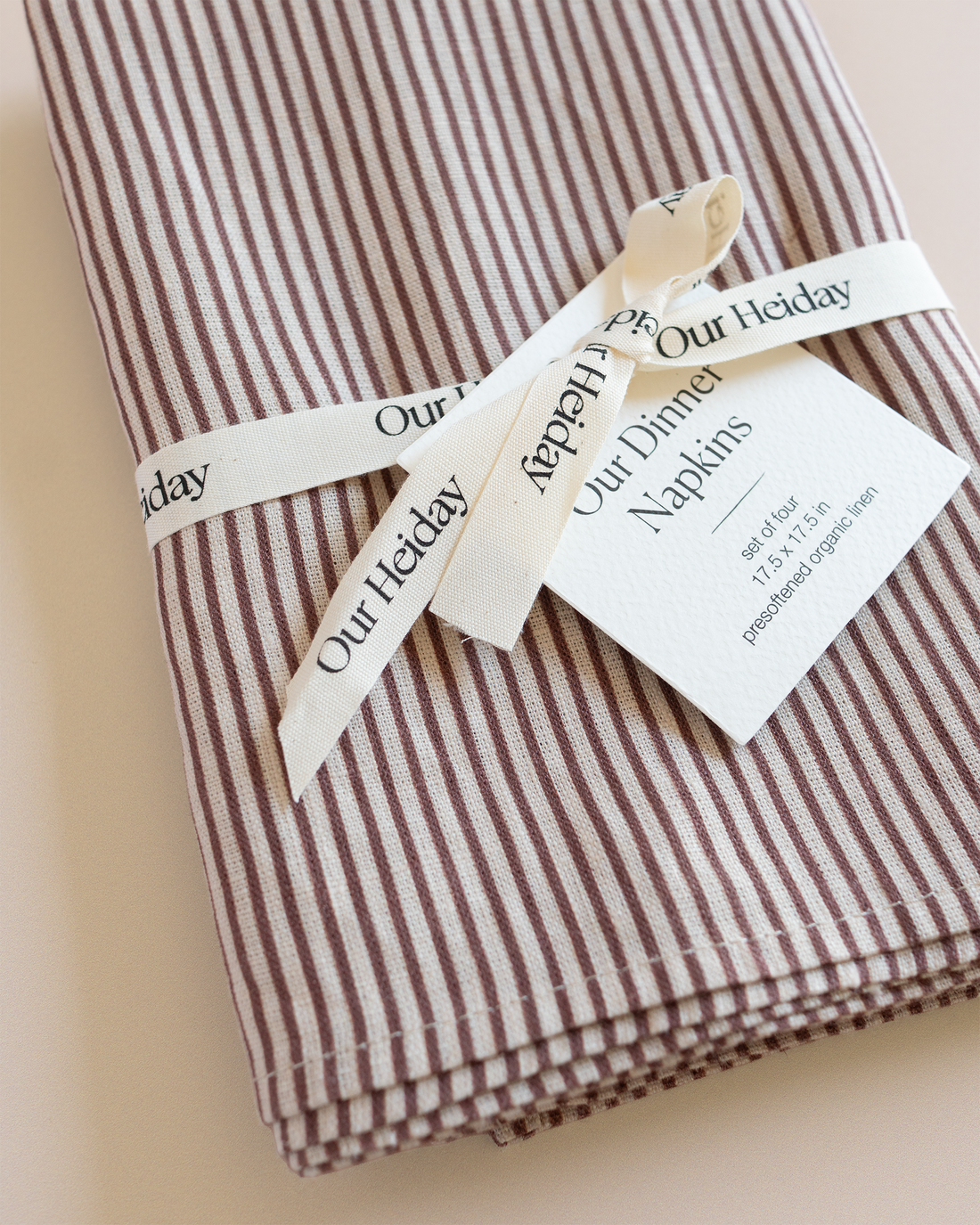 Classic Stripe Wine Dinner Napkins