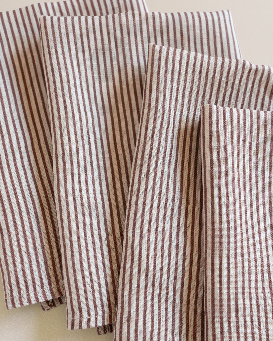 Classic Stripe Wine Dinner Napkins