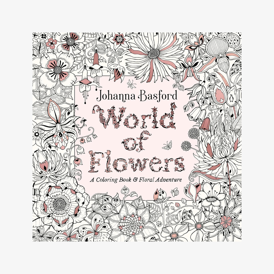 adult floral coloring book