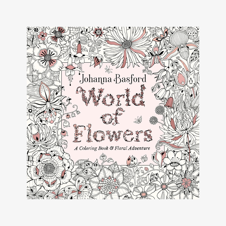 adult floral coloring book