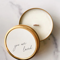 "You are Loved" Candle - Grapefruit + Bergamot