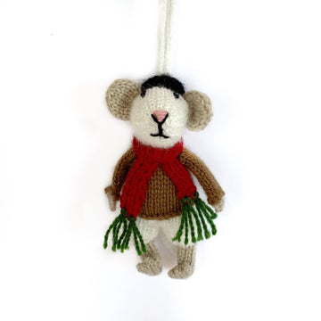 Mr. Mouse Premium Knit Wool Ornament