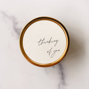 "Thinking of You" Soy Travel Candle - Grapefruit + Bergamot