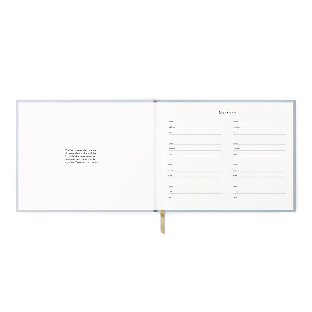 Loved Ones Guest Book - Stone