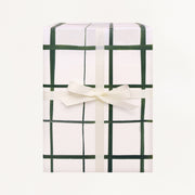 Emerald Grid Gift Wrap