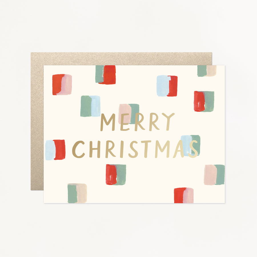 Merry Christmas Blocks Card