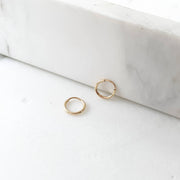 everyday hoops in gold fill or sterling silver 