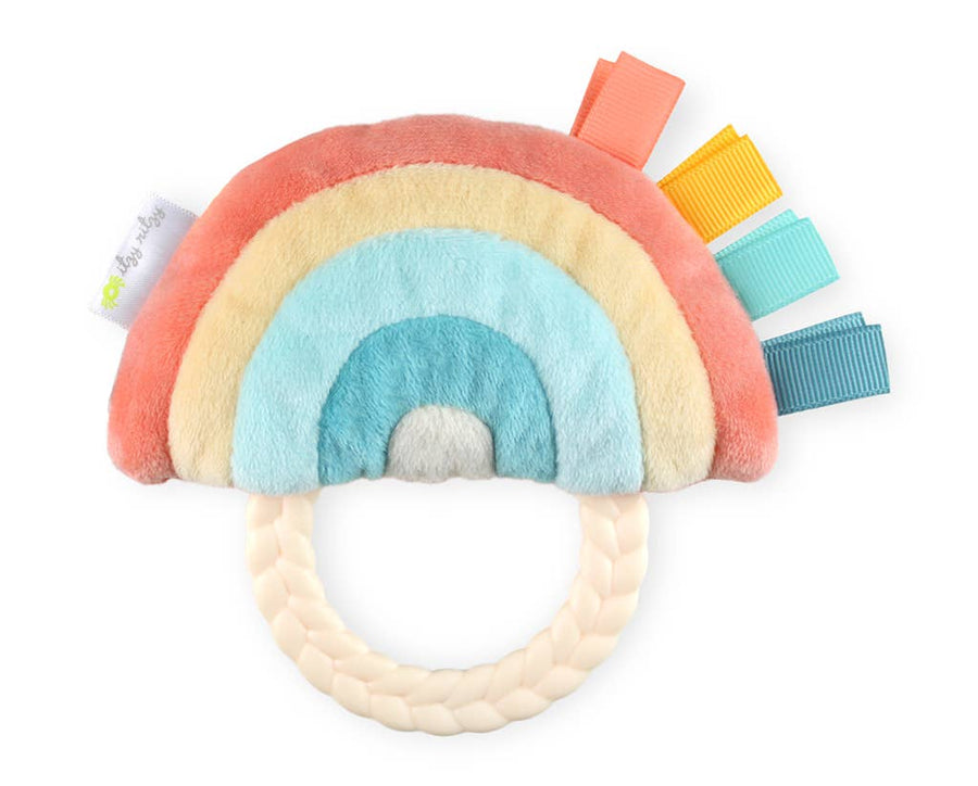 Ritzy Rattle Pal™ Plush Rattle Pal with Teether: Rainbow