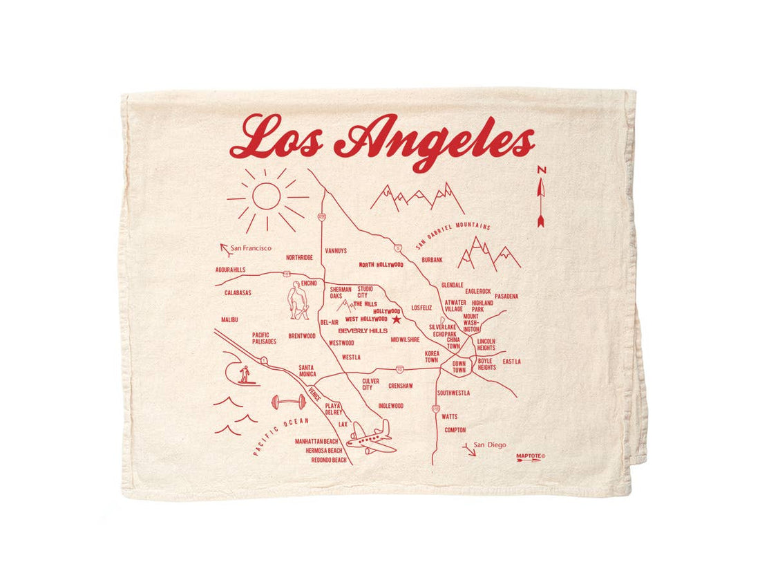 Los Angeles Tea Towel
