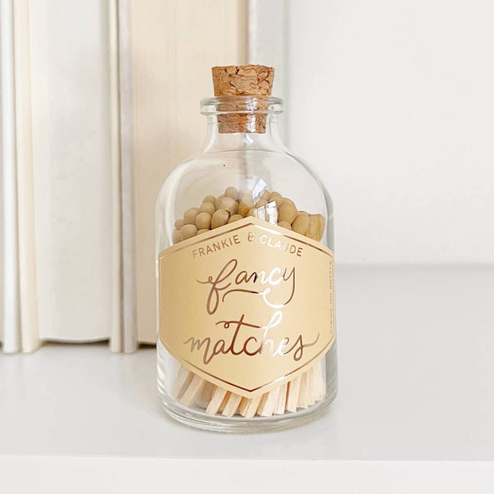 Small Match Jar - Golden Honey