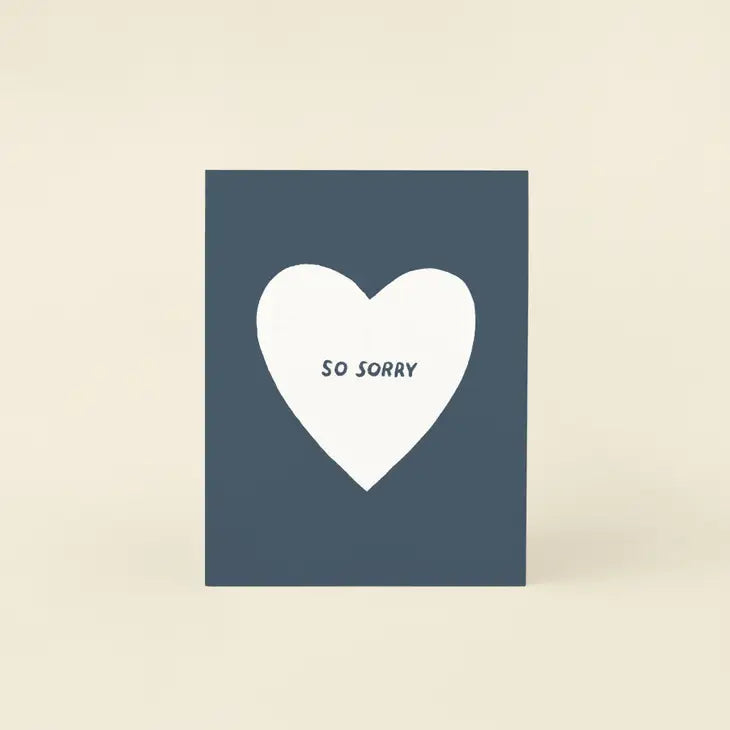 So Sorry Heart Card