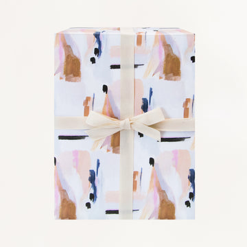 Blue Abstract Gift Wrap Roll
