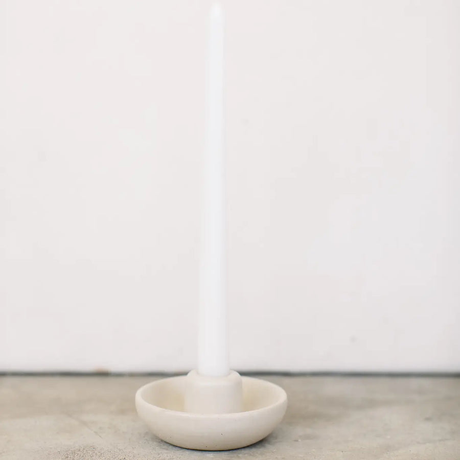 Stone Taper Candle Holder